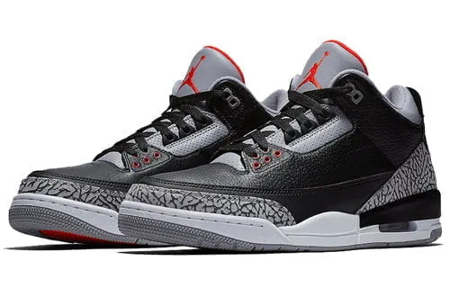 Air Jordan 3 Black Cement sneaker - Hình 3