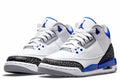 retro basketball Air Jordan 3 White Blue
