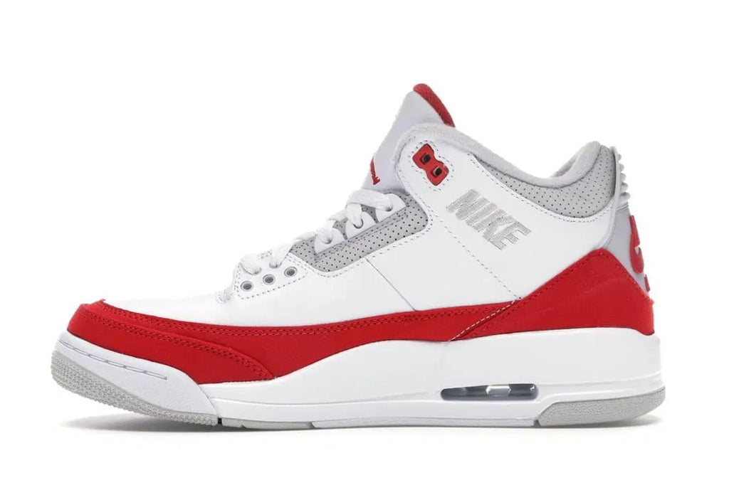 iconic Air Jordan 3 White Fire Red - Hình 3