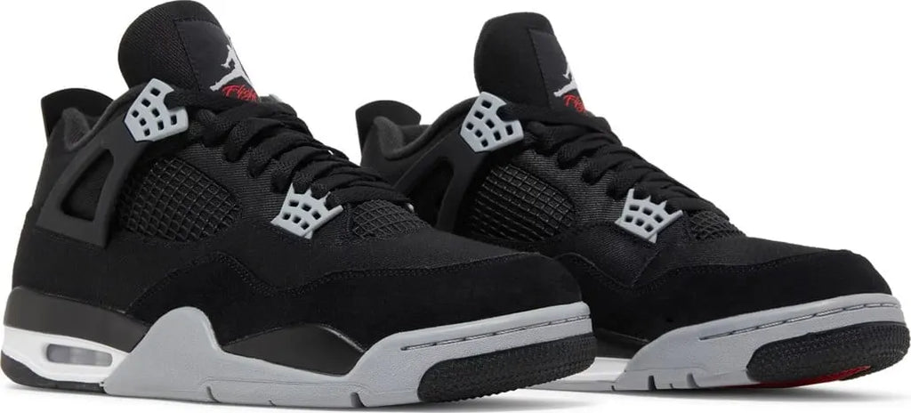 Jordan 4 Retro Black Canvas premium - Hình 4