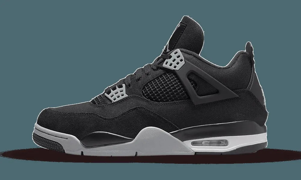 Jordan 4 Retro Black Canvas premium - Hình 3