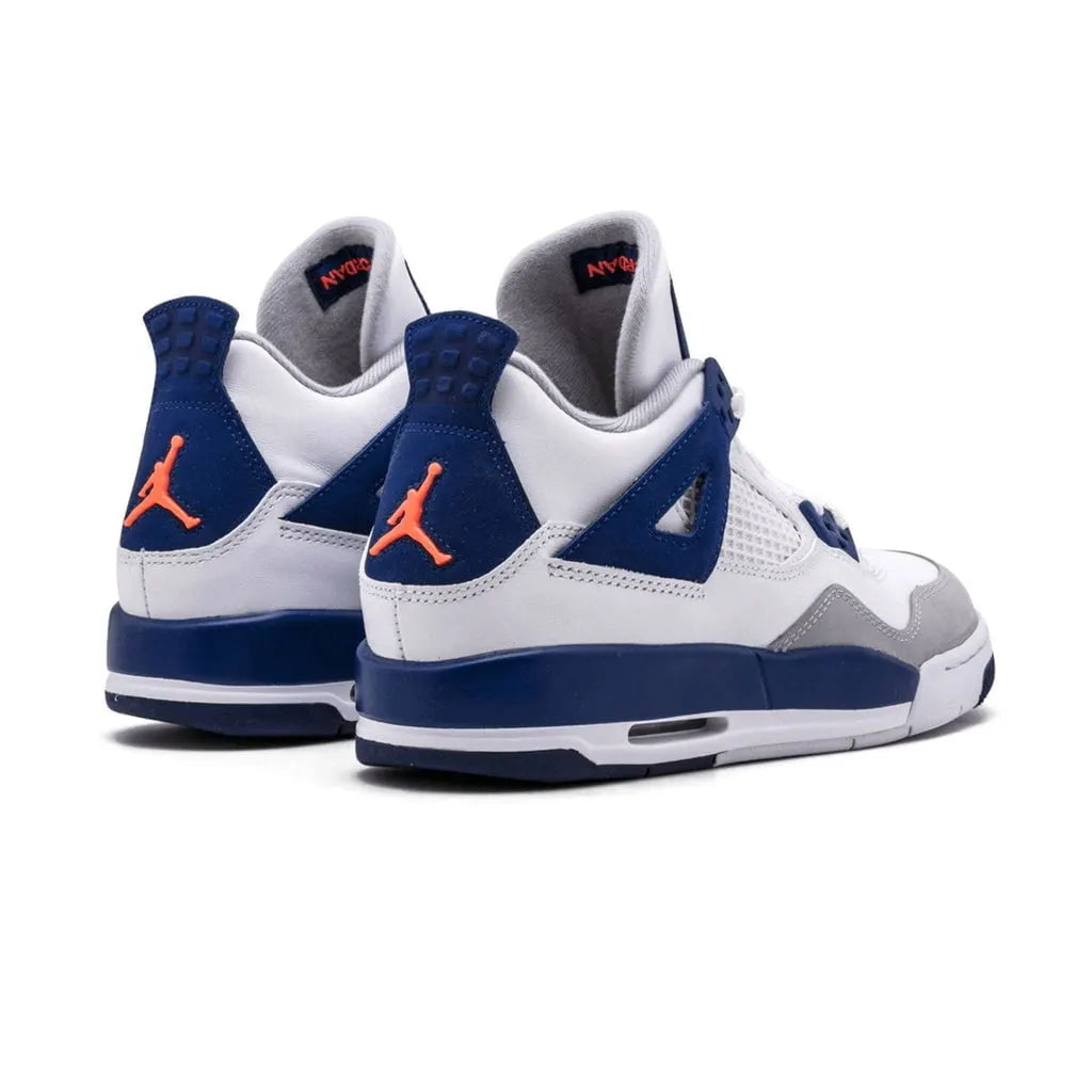 Air Jordan 4 Toddler White/Navy - Hình 5