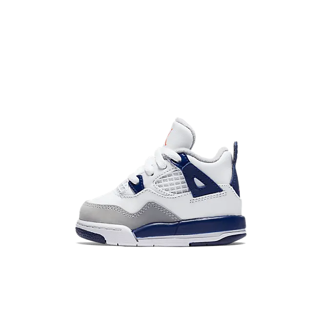 Air Jordan 4 Toddler White/Navy - Hình 2