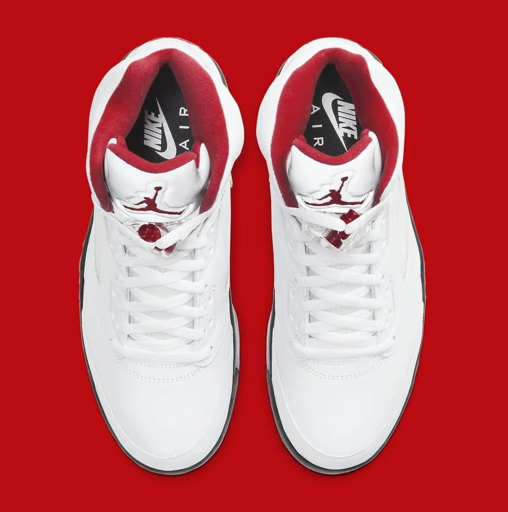 Air Jordan 5 White Fire Red - Hình 3