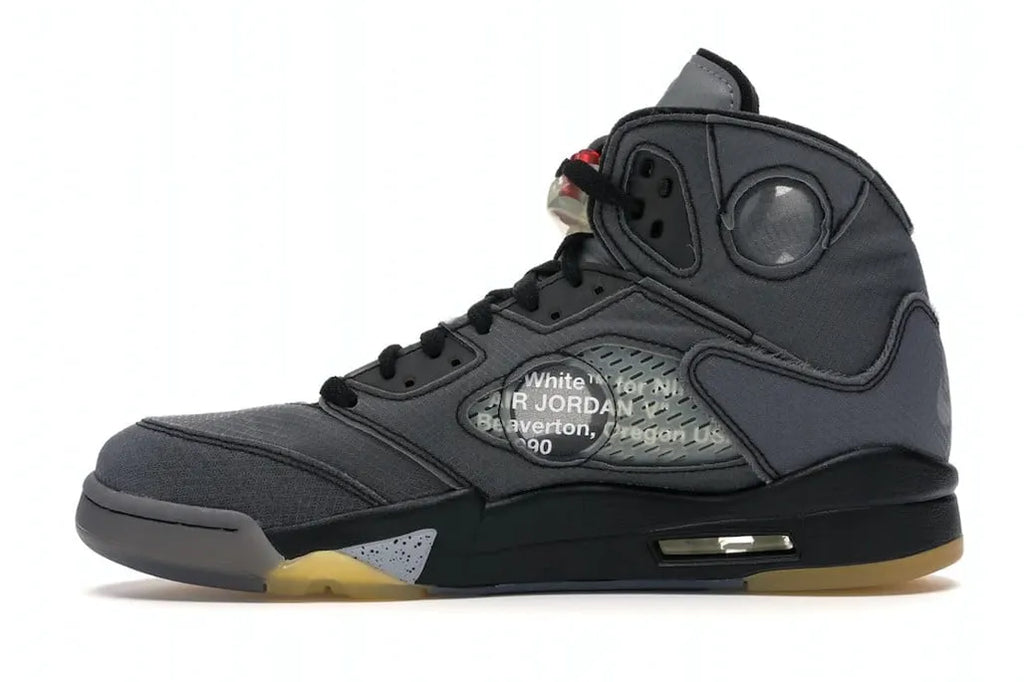 air Off-White Jordan 5 Anthracite - Hình 3