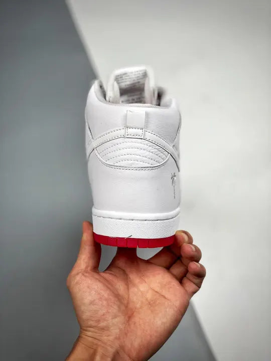 Nike SB Dunk High White Red - Hình 8