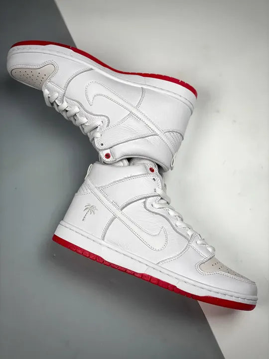 Nike SB Dunk High White Red - Hình 4