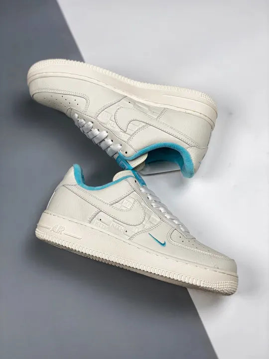 Nike AF1 Low KITH White Blue - Hình 4