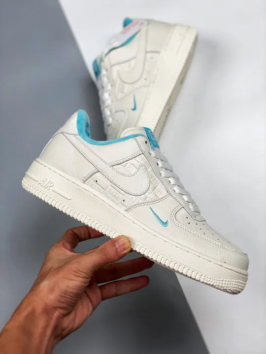 Nike AF1 Low KITH White Blue - Hình 2