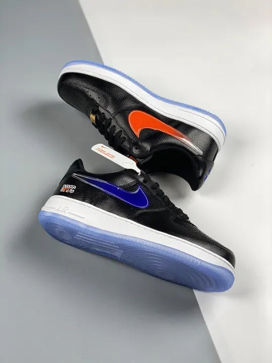 Nike Black Blue Leather - Hình 3