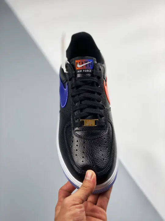 Nike Black Blue Leather - Hình 5