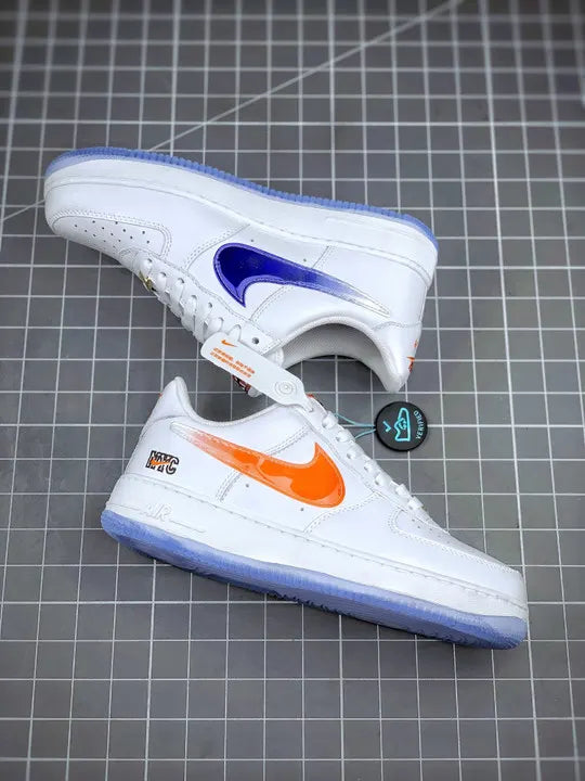 Nike White Orange AF1 - Hình 5