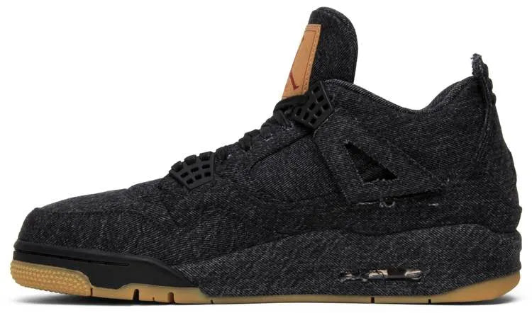 Levi's Air Jordan 4 Black - Hình 2