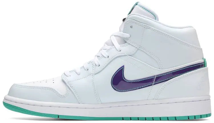 Air Jordan 1 White Purple Teal - Hình 3
