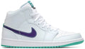 Air Jordan 1 White Purple Teal