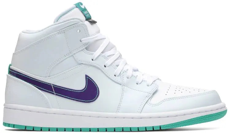 Air Jordan 1 White Purple Teal