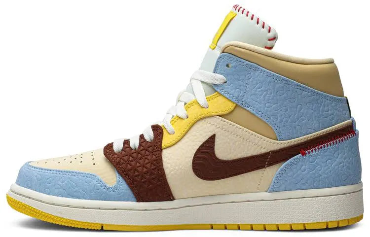 limited Air Jordan 1 Mid Tan Suede - Hình 2