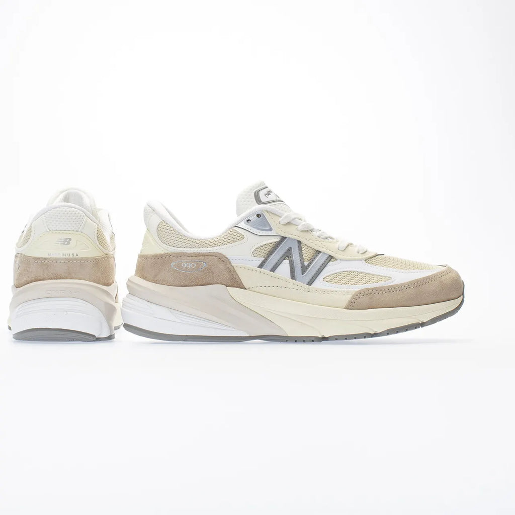 cream New Balance 990v6 Beige - Hình 4
