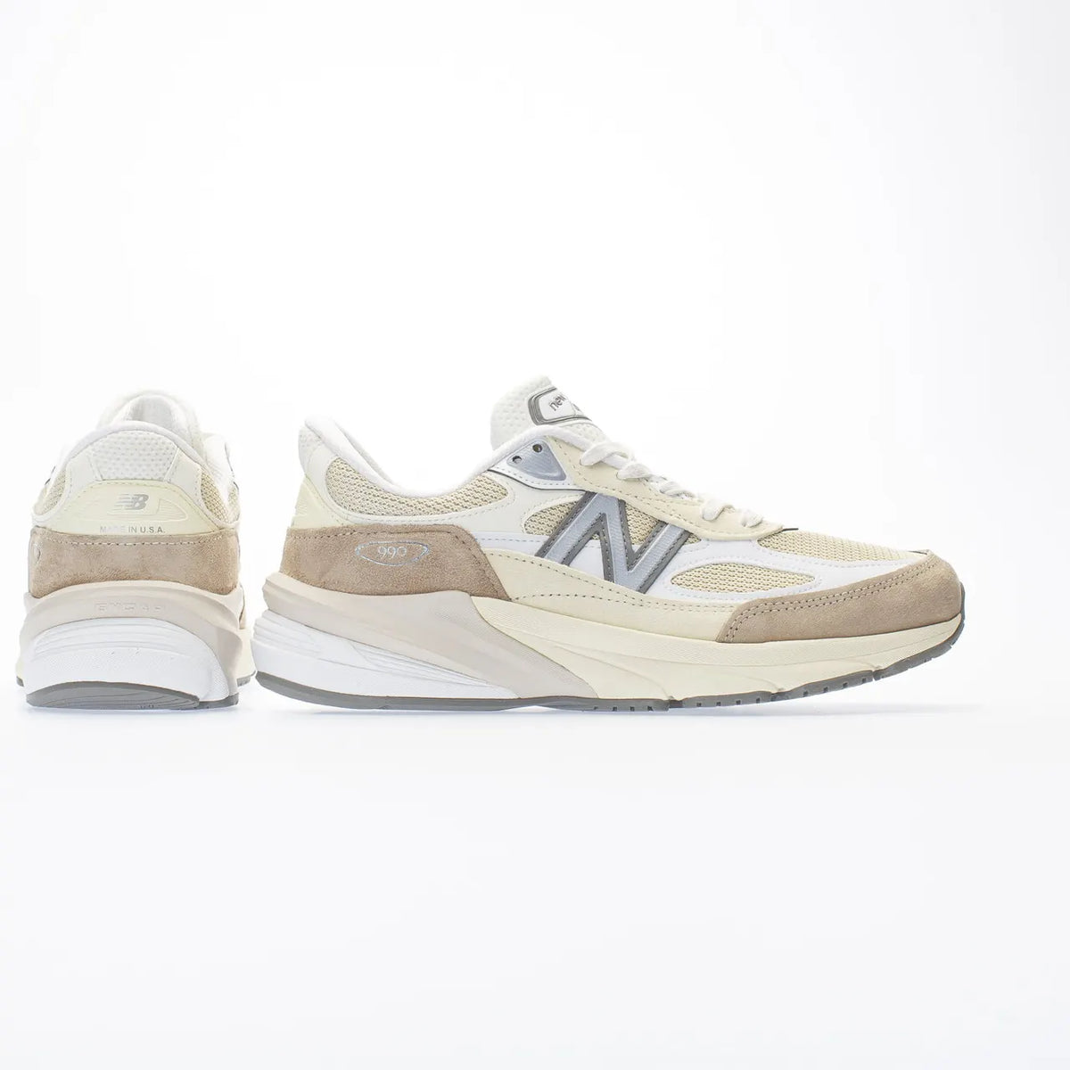 cream New Balance 990v6 Beige - Hình 4