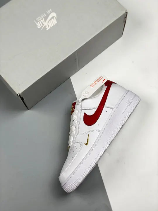 Nike AF1 White Red Gold - Hình 4