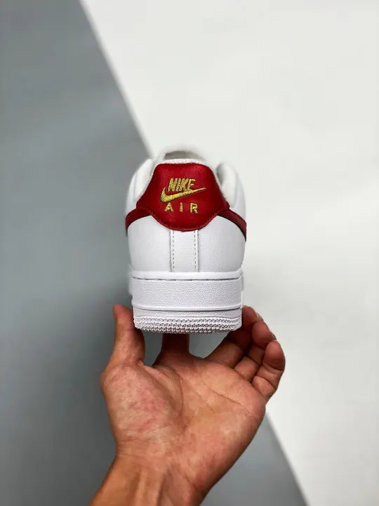 Nike AF1 White Red Gold - Hình 8