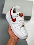 Nike AF1 White Red Gold