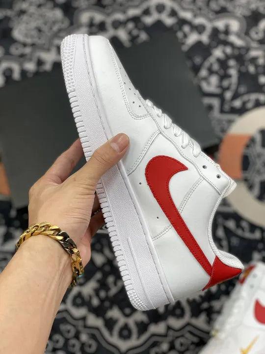 Nike AF1 White Red Gold - Hình 4
