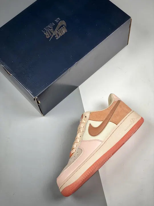 Nike Air Force 1 Pink Suede - Hình 4