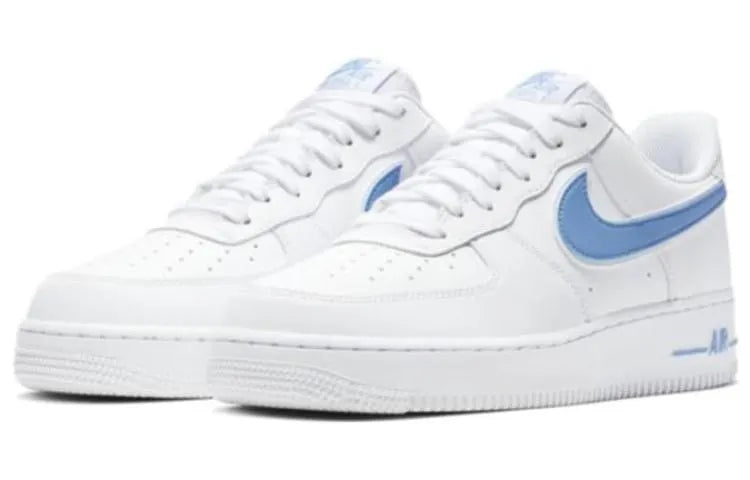 air Nike AF1 White Blue - Hình 4