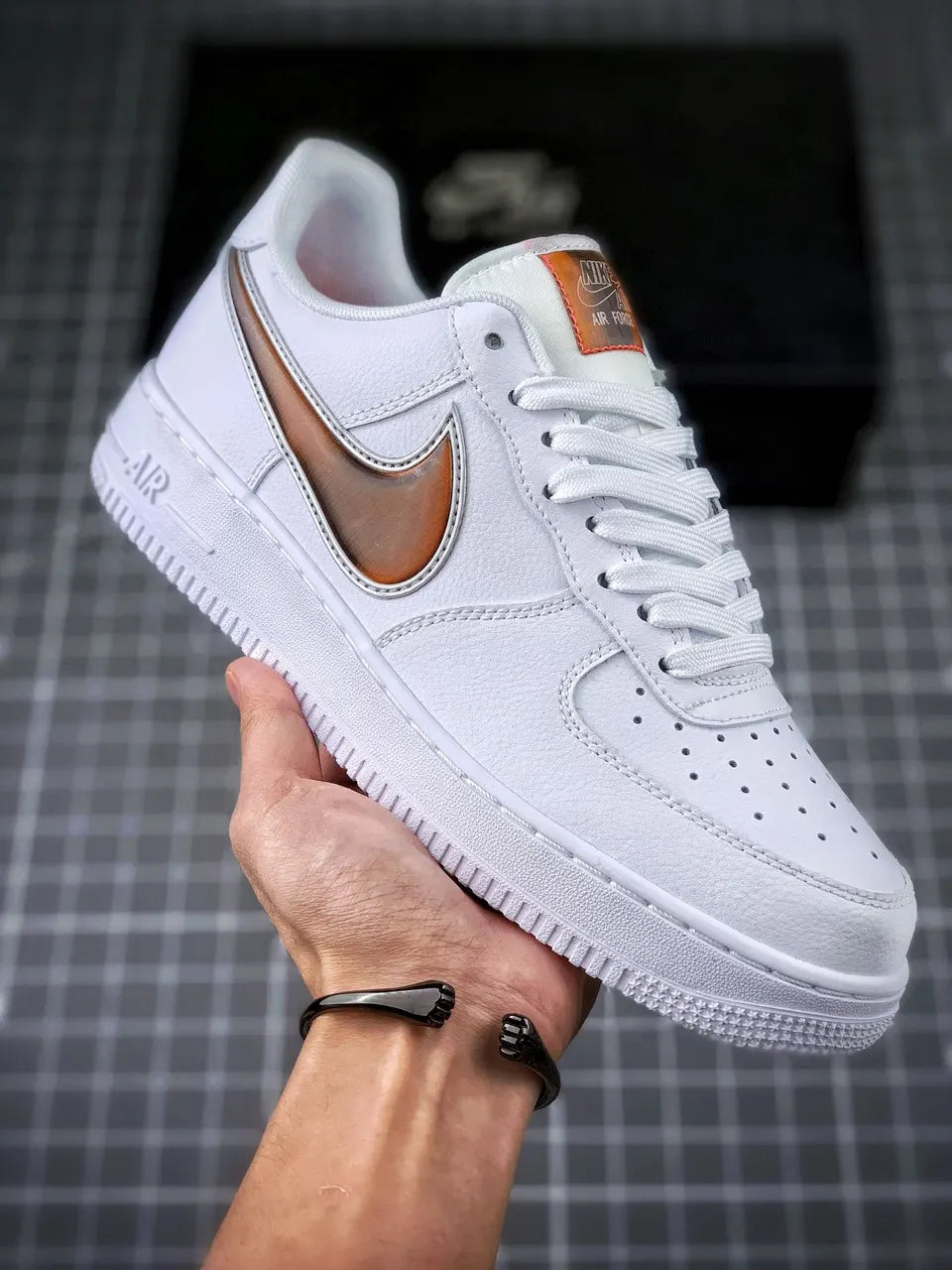Nike AF1 White Bronze