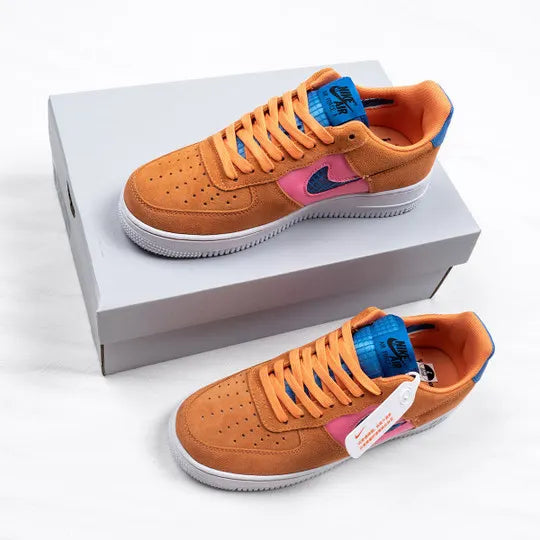 Nike Air Force 1 Low Orange Pink Blue - Hình 7