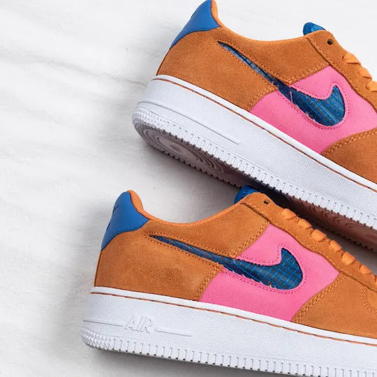 Nike Air Force 1 Low Orange Pink Blue - Hình 4