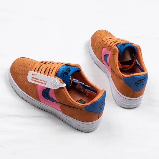 Nike Air Force 1 Low Orange Pink Blue - Hình 5