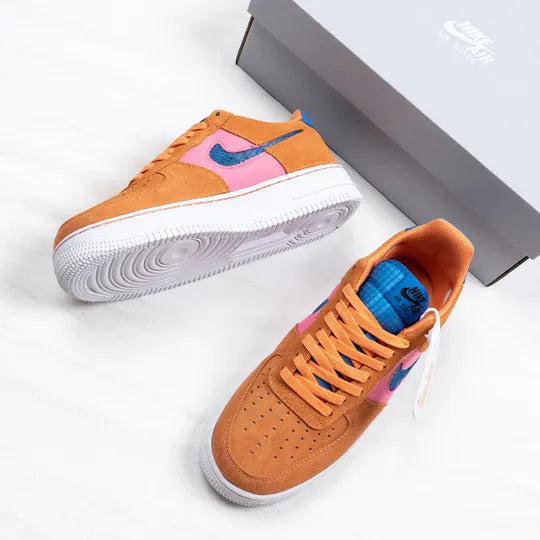 Nike Air Force 1 Low Orange Pink Blue - Hình 6