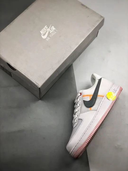 Nike AF1 Grey Pink Stitch - Hình 5