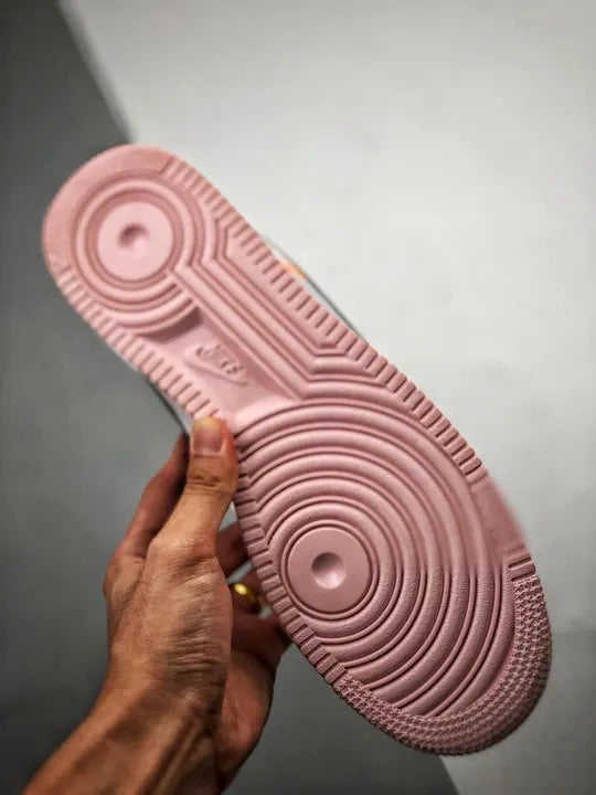 Nike AF1 Grey Pink Stitch - Hình 4