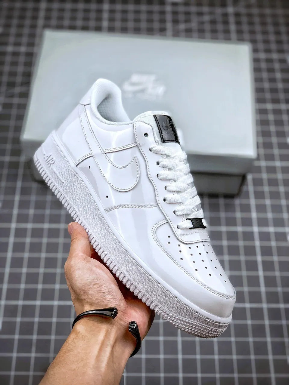Nike Air Force 1 White Patent Leather