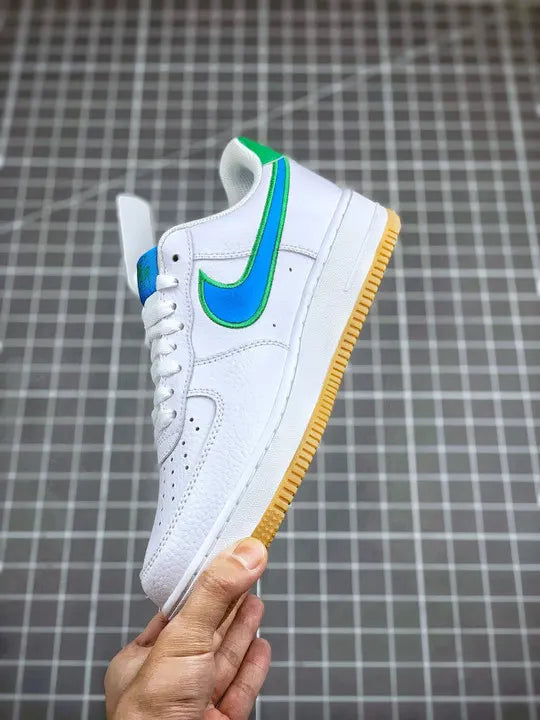 Nike AF1 White Blue Green - Hình 5