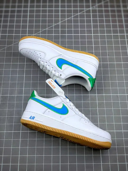 Nike AF1 White Blue Green - Hình 4