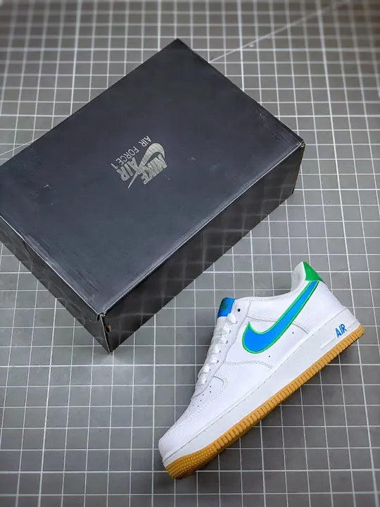 Nike AF1 White Blue Green - Hình 2