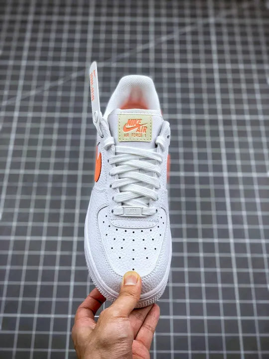 premium Nike Air Force 1 Low White Orange - Hình 3