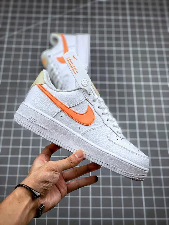 premium Nike Air Force 1 Low White Orange - Hình 2
