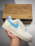 sustainable Nike Air Force 1 Cream Blue