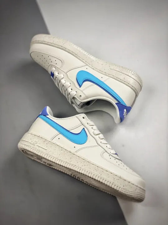 sustainable Nike Air Force 1 Cream Blue - Hình 3