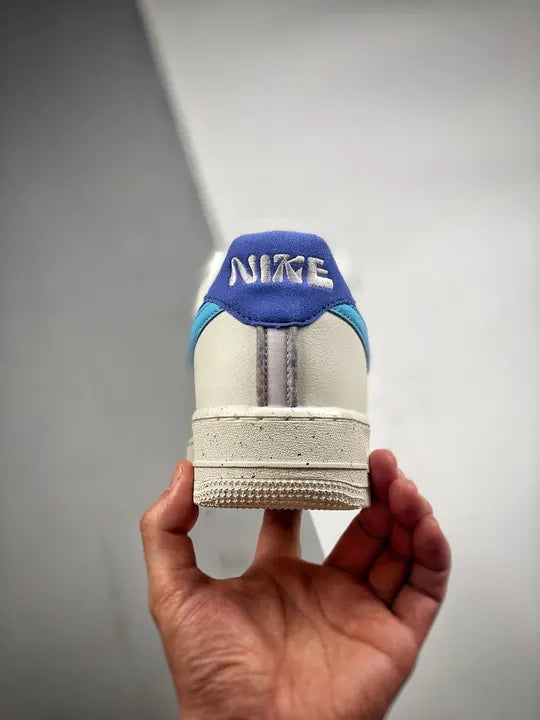 sustainable Nike Air Force 1 Cream Blue - Hình 6