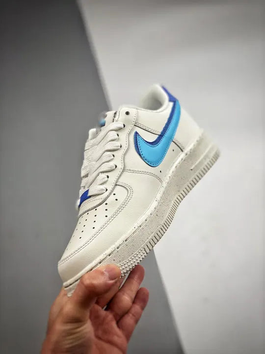sustainable Nike Air Force 1 Cream Blue - Hình 4