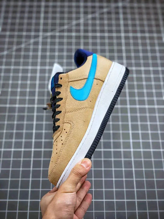 Nike AF1 Tan Suede Blue - Hình 5