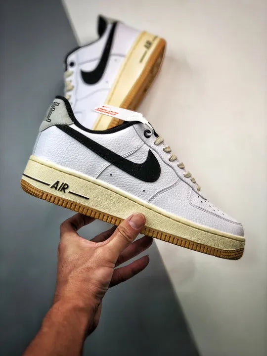 Nike AF1 White Black Gum - Hình 2