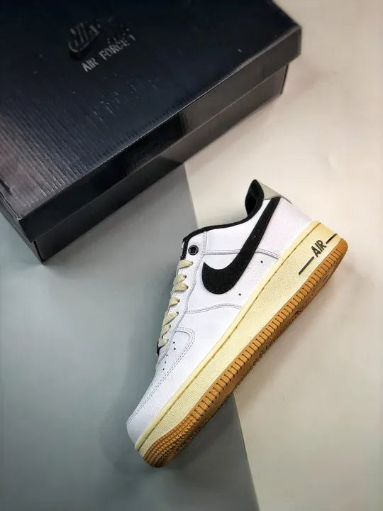 Nike AF1 White Black Gum - Hình 3