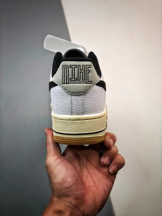 Nike AF1 White Black Gum - Hình 8